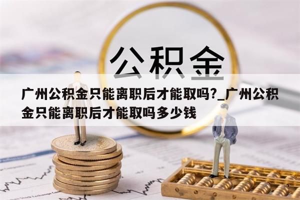 广州公积金只能离职后才能取吗?_广州公积金只能离职后才能取吗多少钱